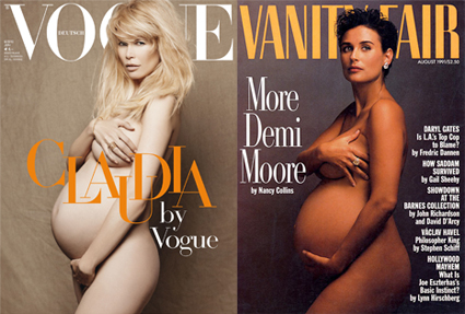Claudia Schiffer, Vogue, Demi Moore, Vanity Fair Claudia Schiffer, Vogue, Demi Moore, Vanity Fair